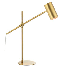 Load image into Gallery viewer, Slender Brushed Gold Desk Lamp
